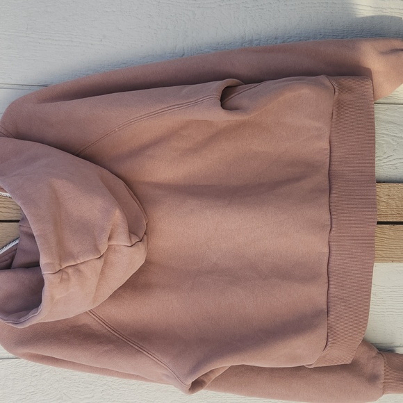 Vuori Restore Half Zip Sedona Brown Neutral Norm Hoodie Medium Athletic Comfy - Picture 4 of 8